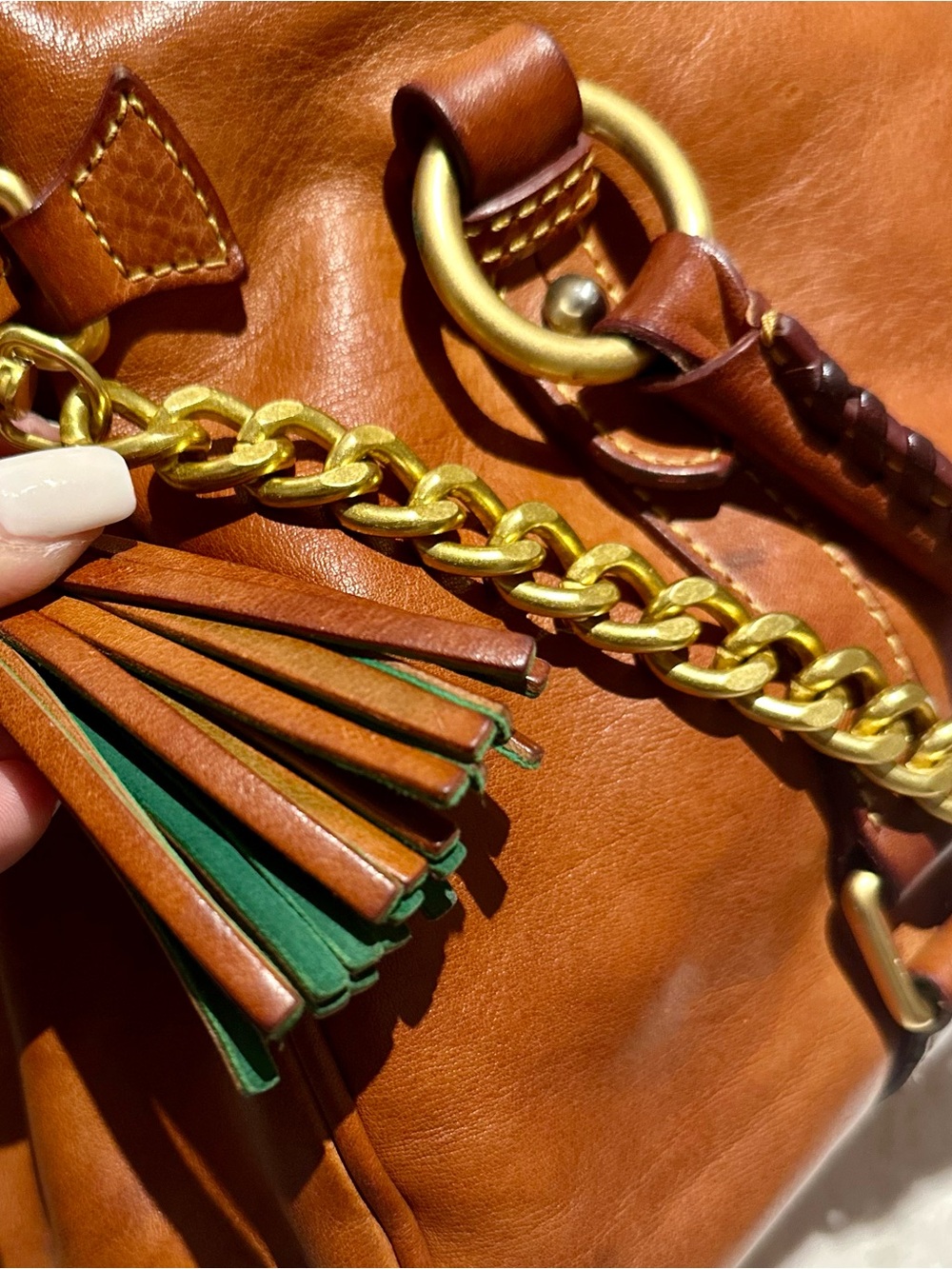 Dooney & Bourke Large Vintage Florentine Satchel - Picture 4 of 12